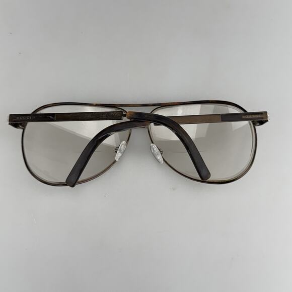 Vintage Gucci Eyeglass Frames Only mod. GG1827 BND5U Aviator Made In Italy - Picture 7 of 13